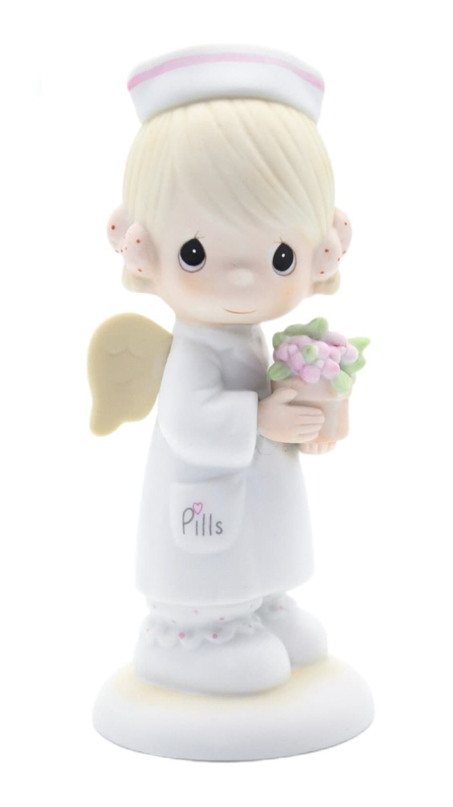 Precious Moments Angel Of Mercy Enesco Porcelain Figurine 1986 - Image 1