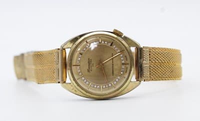 Hormilton Electra Swiss Made Gold Tone Mechanical Wind-Up Wristwatch Vintage - Thumbnail 6
