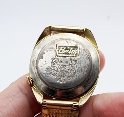 Hormilton Electra Swiss Made Gold Tone Mechanical Wind-Up Wristwatch Vintage - Thumbnail 7