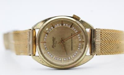Hormilton Electra Swiss Made Gold Tone Mechanical Wind-Up Wristwatch Vintage - Thumbnail 2