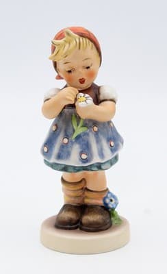 Hummel Goebel Daisies Don't Tell W. Germany Vintage Porcelain Figurine TMK5 - Thumbnail 6