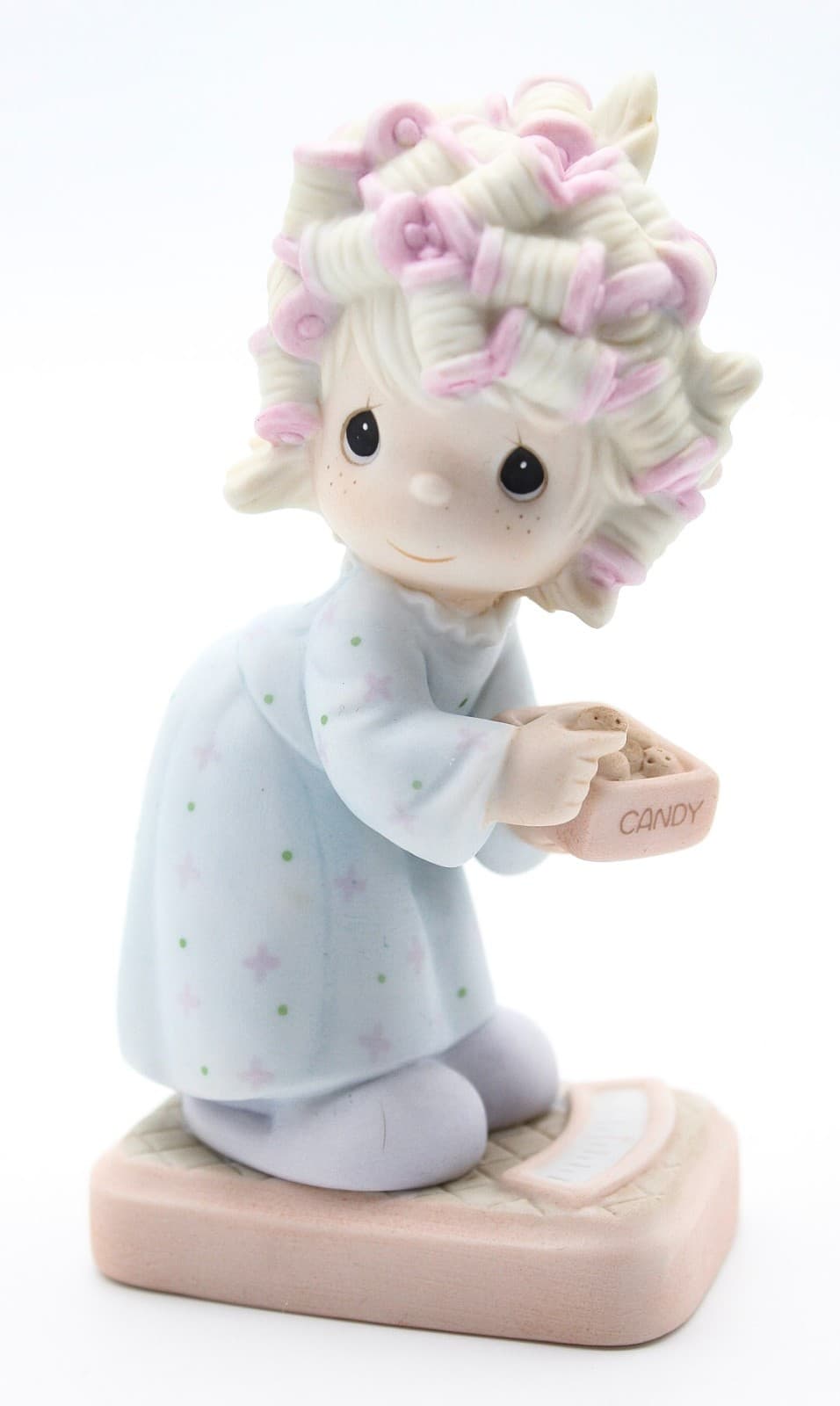 Precious Moments The Spirit Is Willing But The Flesh Is Weak Figurine 1986 - Thumbnail 7
