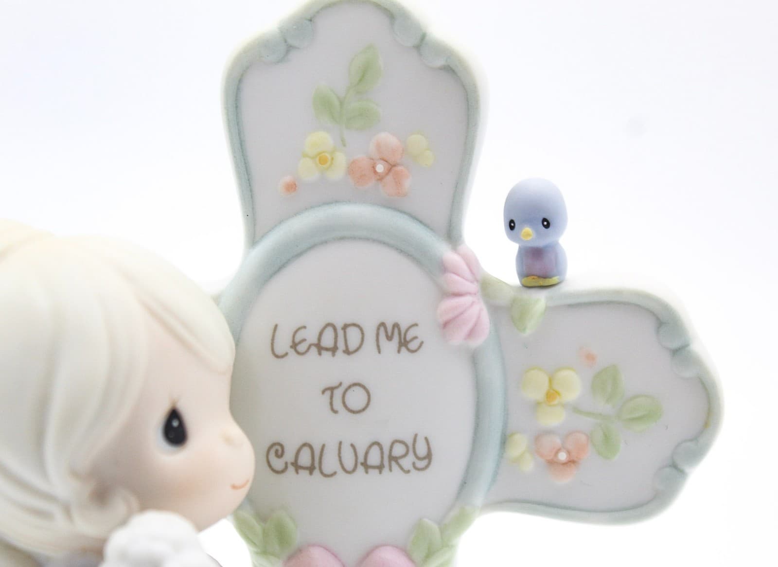 Precious Moments Lead Me To Calvary Enesco Porcelain Figurine 1996 - Thumbnail 6