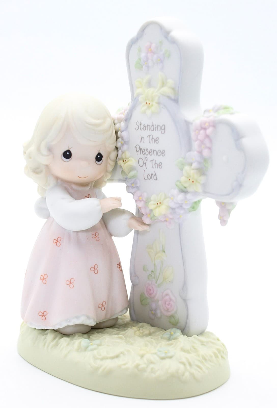 Precious Moments Standing In The Presence Of The Lord Porcelain Figurine 1995 - Thumbnail 4