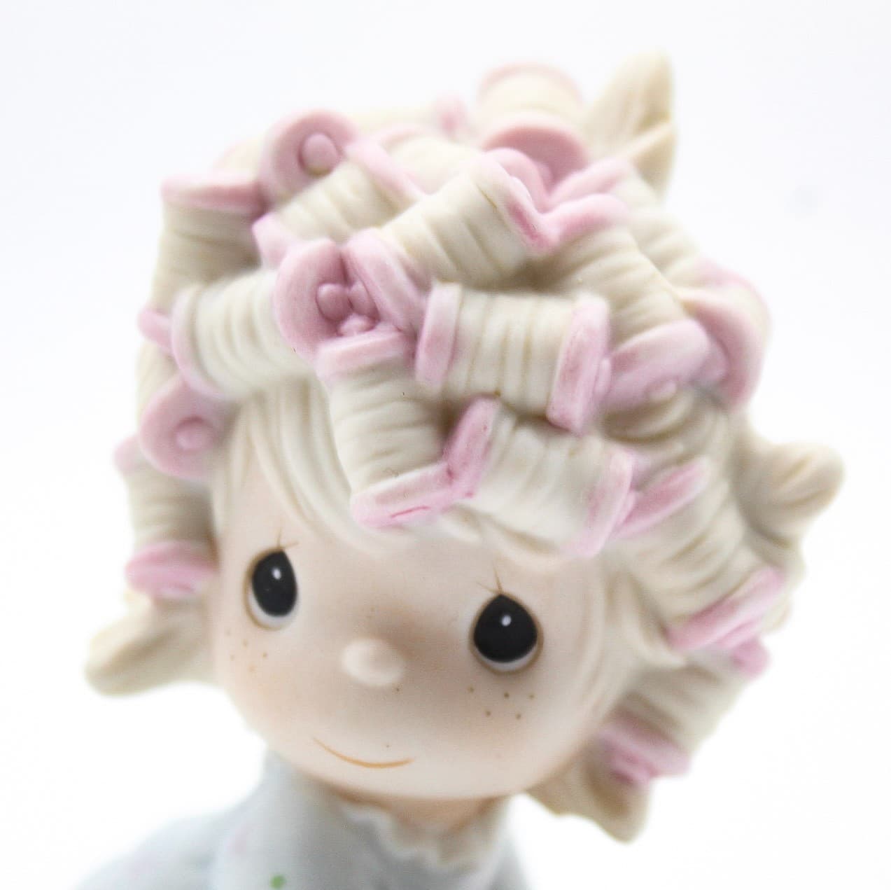 Precious Moments The Spirit Is Willing But The Flesh Is Weak Figurine 1986 - Thumbnail 2