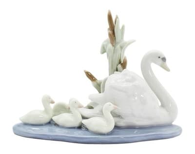 Vintage LLADRO Made In Spain Follow Me Swan Porcelain Figurine - Image 1