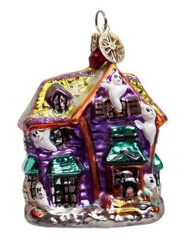 CHRISTOPHER RADKO "Howl Manor" Haunted House Gem Halloween Christmas Ornament - Image 1