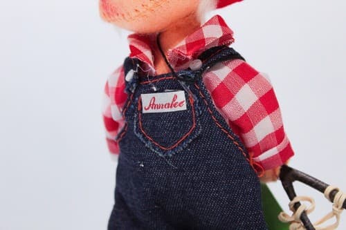 Vintage ANNALEE Mobilitee Logo Boy w/ Slingshot Doll Original Tag #9626 - Thumbnail 3
