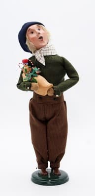 Byers' Choice 2004 Dutch Man With Wooden Toy Soldier The Carolers Christmas Doll - Thumbnail 7