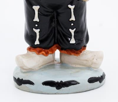 Vtg Pumpkin In Skeleton Costume Halloween Holiday Figure Decoration - Thumbnail 5