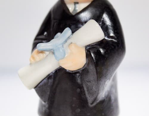 Vintage Goebel Hummel 1970 Charlot Byj #69 "Bachler Degree" Porcelain Figurine - Thumbnail 5
