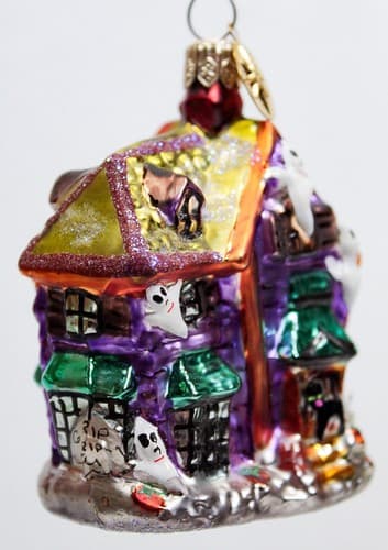 CHRISTOPHER RADKO "Howl Manor" Haunted House Gem Halloween Christmas Ornament - Thumbnail 4