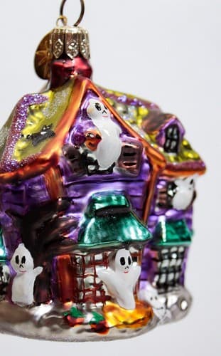 CHRISTOPHER RADKO "Howl Manor" Haunted House Gem Halloween Christmas Ornament - Thumbnail 6