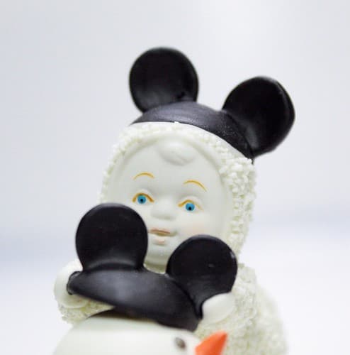 DEPARTMENT 56 "Be Like Mickey Too" Snowbabies Disney Showcase Porcelain Figurine - Thumbnail 2