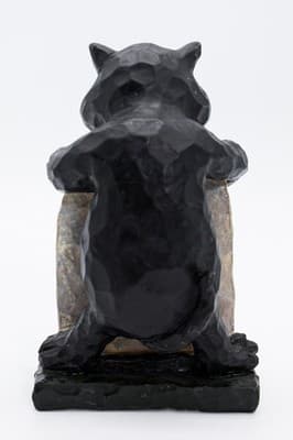 Resin "Trick Or Treat" Black Cat Holding Tombstone Halloween Holiday Figurine - Thumbnail 6