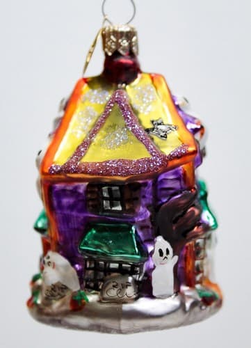 CHRISTOPHER RADKO "Howl Manor" Haunted House Gem Halloween Christmas Ornament - Thumbnail 5