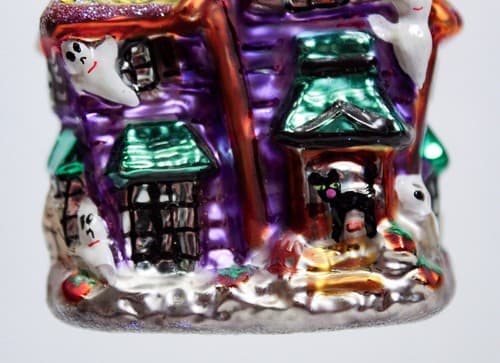 CHRISTOPHER RADKO "Howl Manor" Haunted House Gem Halloween Christmas Ornament - Thumbnail 2