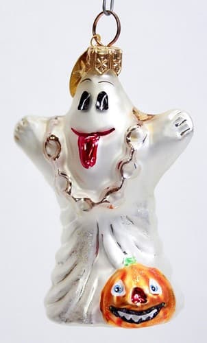CHRISTOPHER RADKO "Boo Hoo" Little Gems Ghost Halloween Christmas Ornament - Thumbnail 5