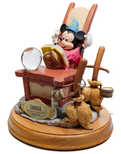 SCHMID "Sorcerer's Apprentice" Hand Painted Fantasia Disney Musical Sculpture - Image 1