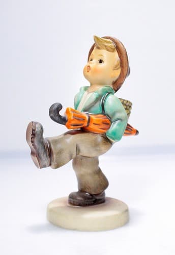 Vintage HUMMEL Germany "Globe Trotter" Hand Painted Porcelain Figurine - Image 1