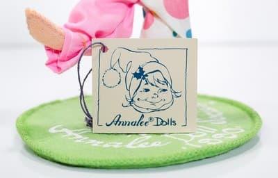 1990 ANNALEE Doll Society MOBILITEE Girl Birthday Clown Balloon Artisan Doll - Thumbnail 5