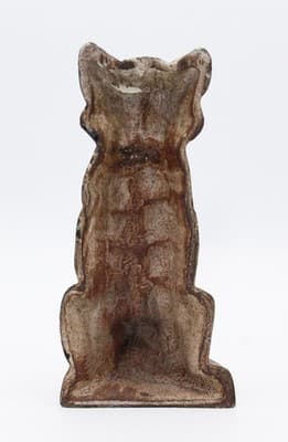 Antique Cast Iron Sitting Cat Animal Heavy Doorstop Figure 9" - Thumbnail 6