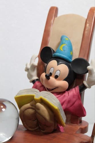 SCHMID "Sorcerer's Apprentice" Hand Painted Fantasia Disney Musical Sculpture - Thumbnail 2