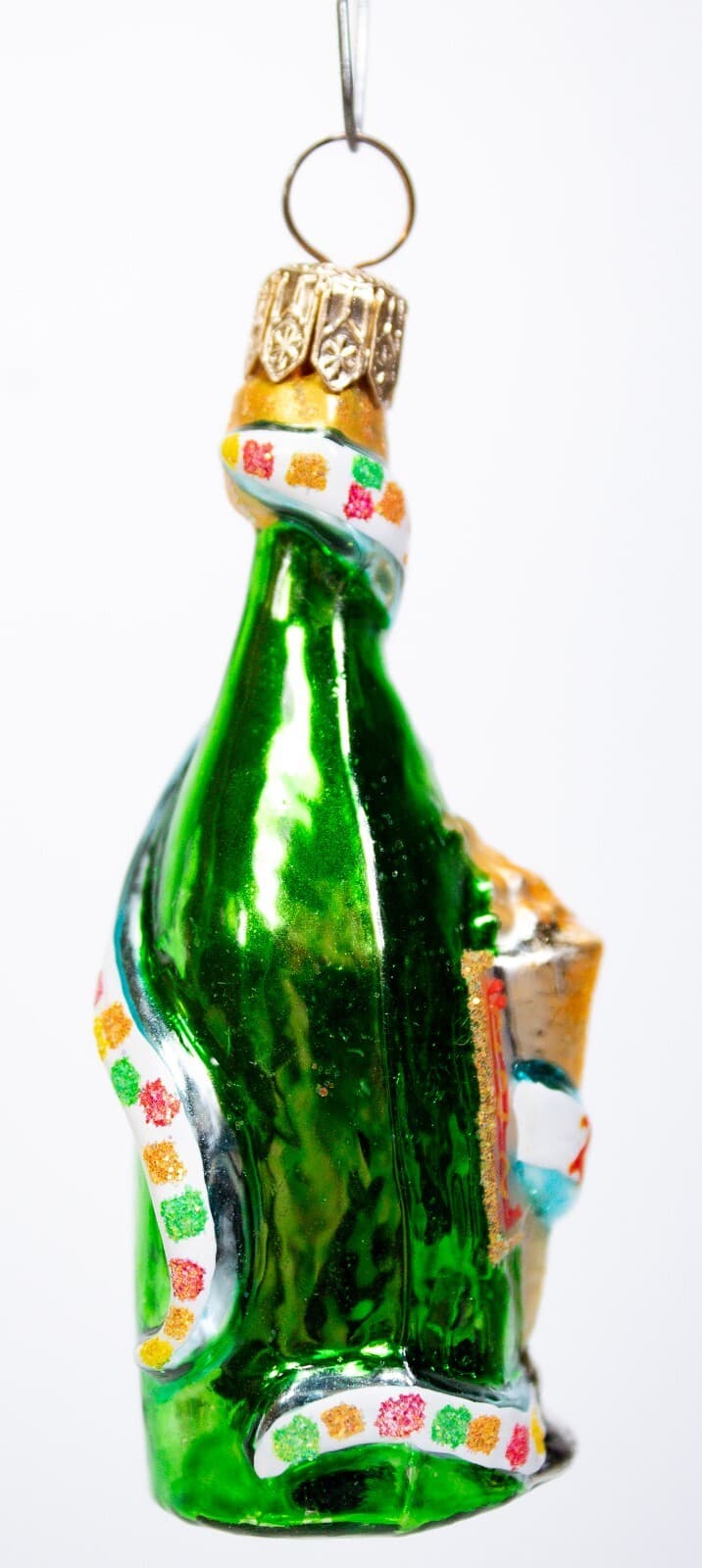 Vtg CHRISTOPHER RADKO Year 2000 New Year's Champagne Glass Christmas Ornament - Thumbnail 2