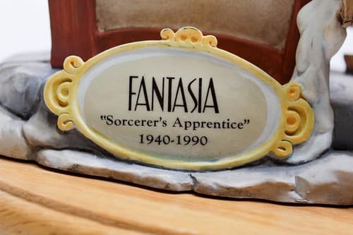 SCHMID "Sorcerer's Apprentice" Hand Painted Fantasia Disney Musical Sculpture - Thumbnail 4