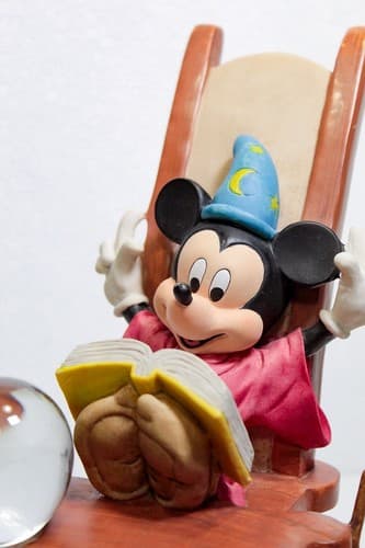 SCHMID "Sorcerer's Apprentice" Hand Painted Fantasia Disney Musical Sculpture - Thumbnail 5