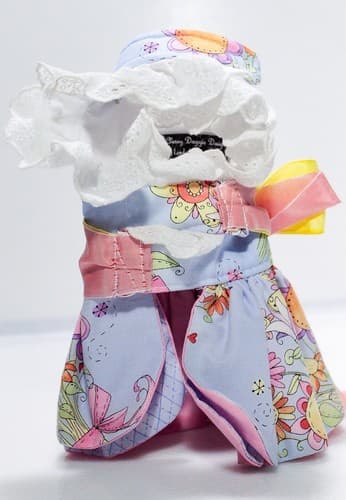Designer LINDA HIGGINS Couture Classy Doggie Designs Lace Floral Small Dog Dress - Thumbnail 7