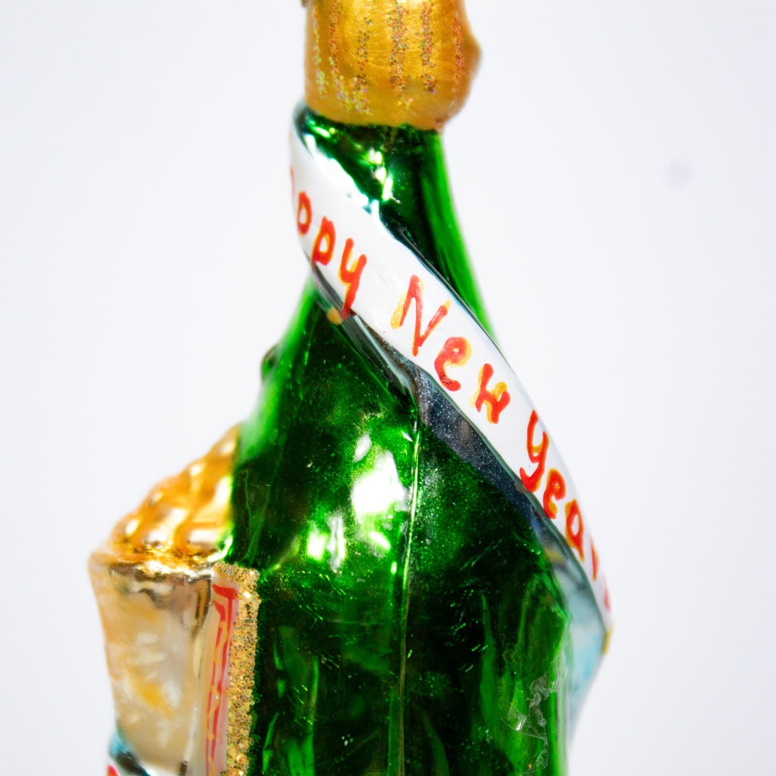 Vtg CHRISTOPHER RADKO Year 2000 New Year's Champagne Glass Christmas Ornament - Thumbnail 3