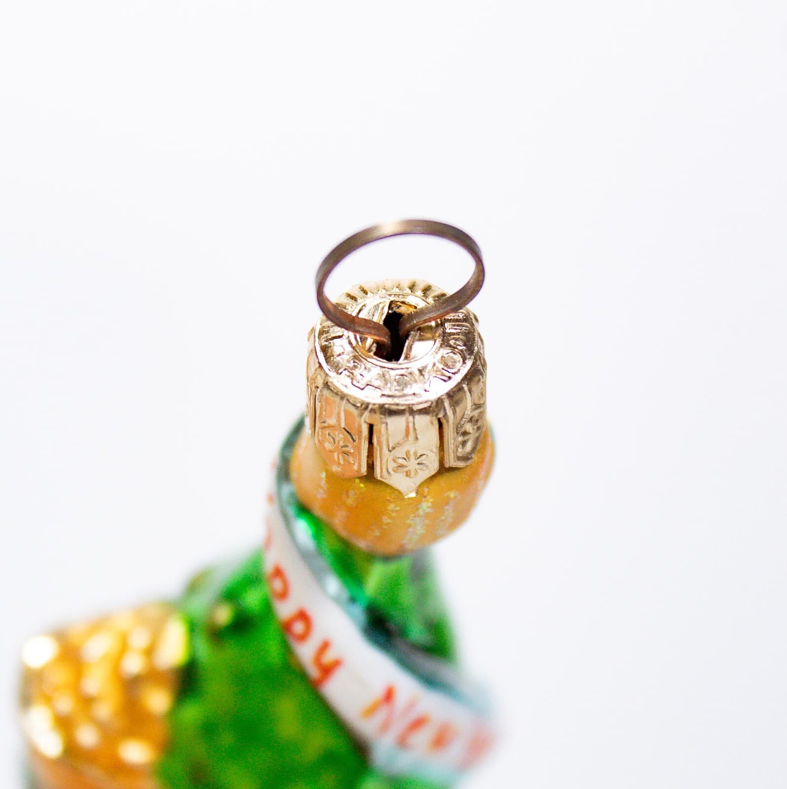 Vtg CHRISTOPHER RADKO Year 2000 New Year's Champagne Glass Christmas Ornament - Thumbnail 5