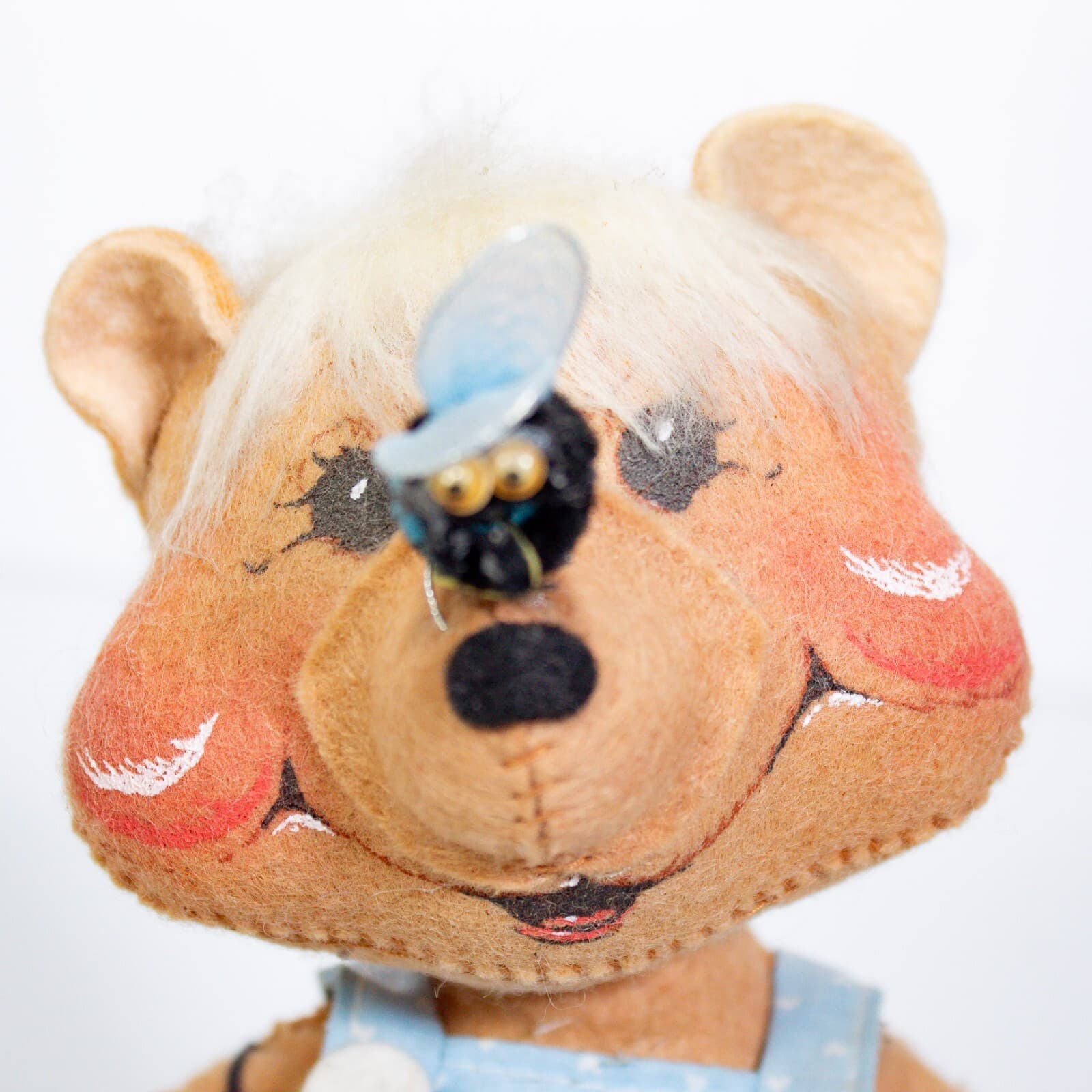 Vintage 1984 ANNALEE Mobilitee Bear With Bee Doll NEW WITH TAG 8 1/2" NWT - Thumbnail 5