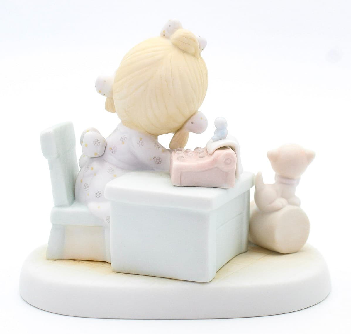 Precious Moments Praise The Lord Anyhow Enesco Porcelain Figurine 1982 - Thumbnail 5