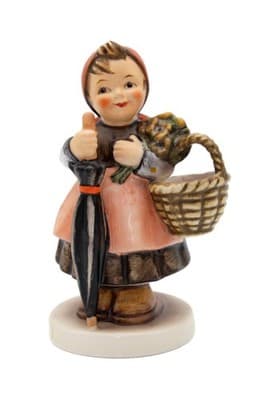 Hummel Goebel On Holiday West Germany Vintage Porcelain Figurine TMK6 Vintage - Image 1