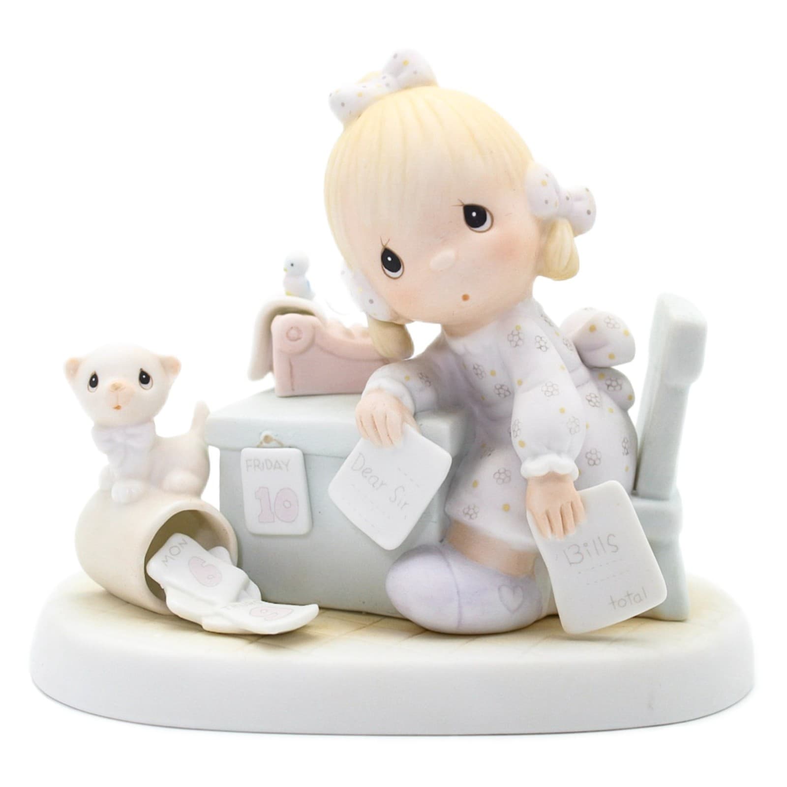 Precious Moments Praise The Lord Anyhow Enesco Porcelain Figurine 1982 - Image 1