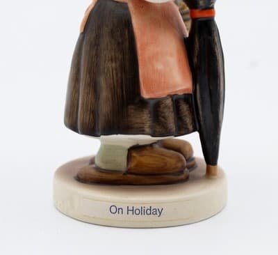 Hummel Goebel On Holiday West Germany Vintage Porcelain Figurine TMK6 Vintage - Thumbnail 7