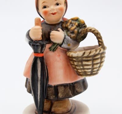 Hummel Goebel On Holiday West Germany Vintage Porcelain Figurine TMK6 Vintage - Thumbnail 3