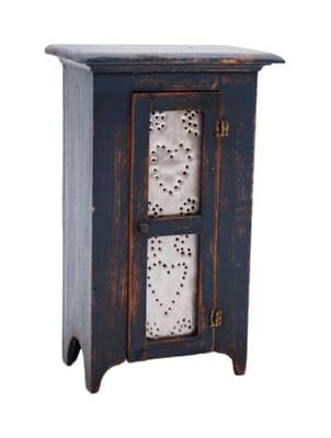 CJ's Artisan Vintage Miniature Dollhouse Jelly Cupboard Primitive Wood Cabinet - Image 1