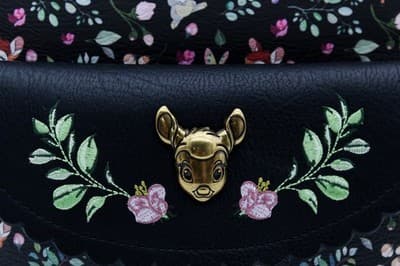 Loungefly Disney Parks Bambi Mini Backpack Black Forest Friends Embroidered New - Thumbnail 4
