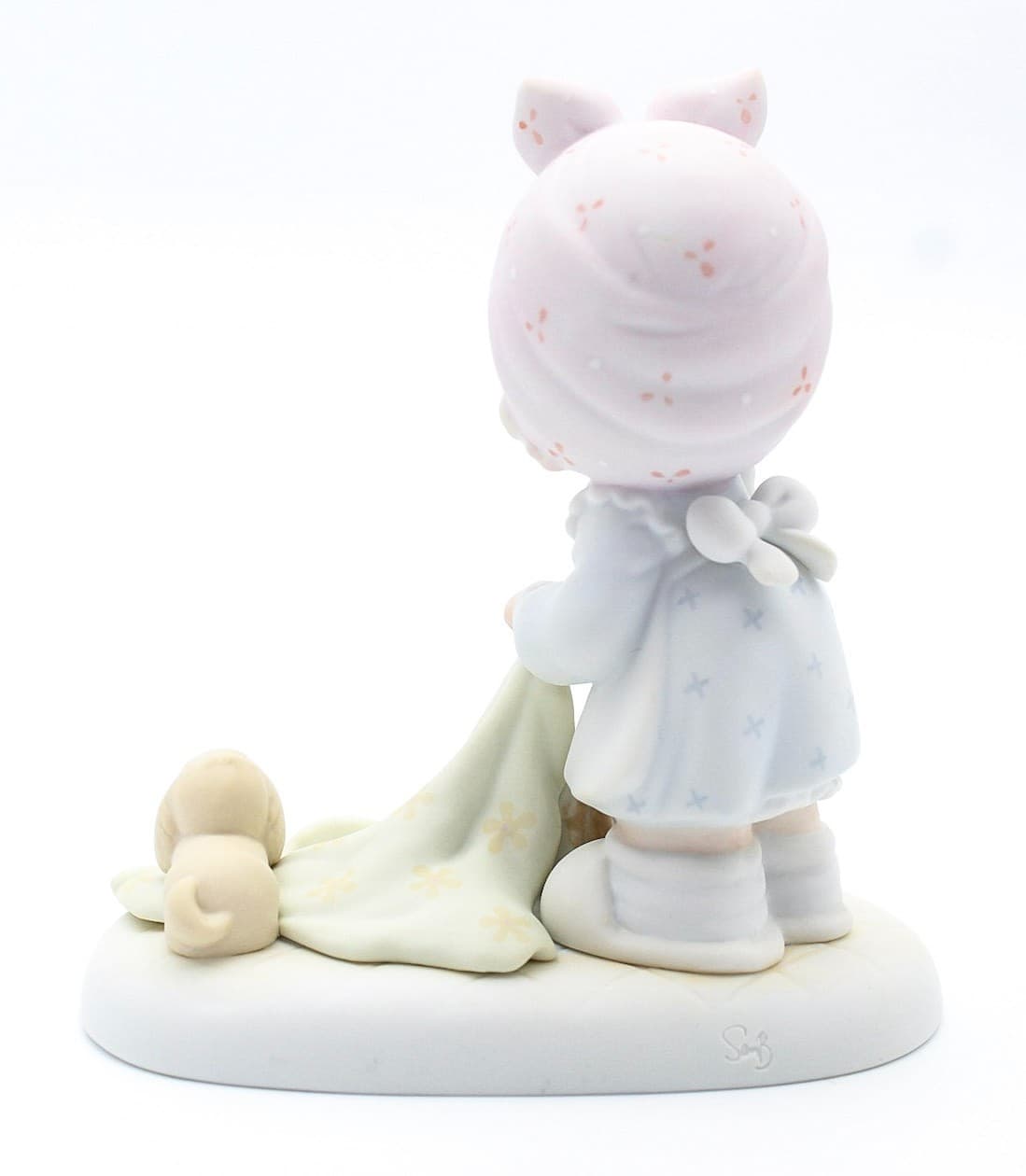 Precious Moments Sweep All Your Worries Away Enesco Porcelain Figurine 1989 - Thumbnail 3