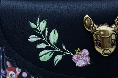 Loungefly Disney Parks Bambi Mini Backpack Black Forest Friends Embroidered New - Thumbnail 9