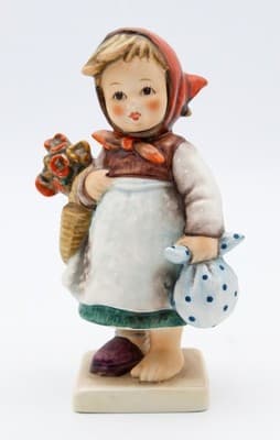 Hummel Goebel Weary Wanderer West Germany Vintage Porcelain Figurine TMK6 - Thumbnail 4
