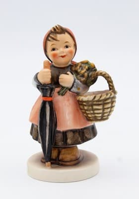 Hummel Goebel On Holiday West Germany Vintage Porcelain Figurine TMK6 Vintage - Thumbnail 6