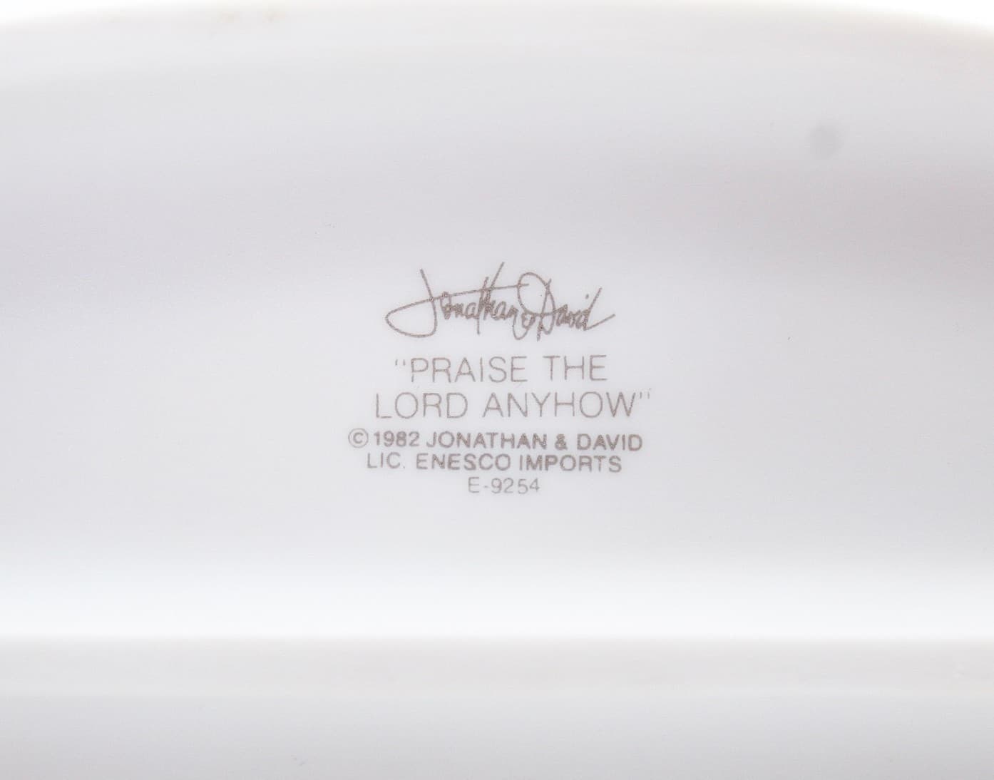 Precious Moments Praise The Lord Anyhow Enesco Porcelain Figurine 1982 - Thumbnail 8