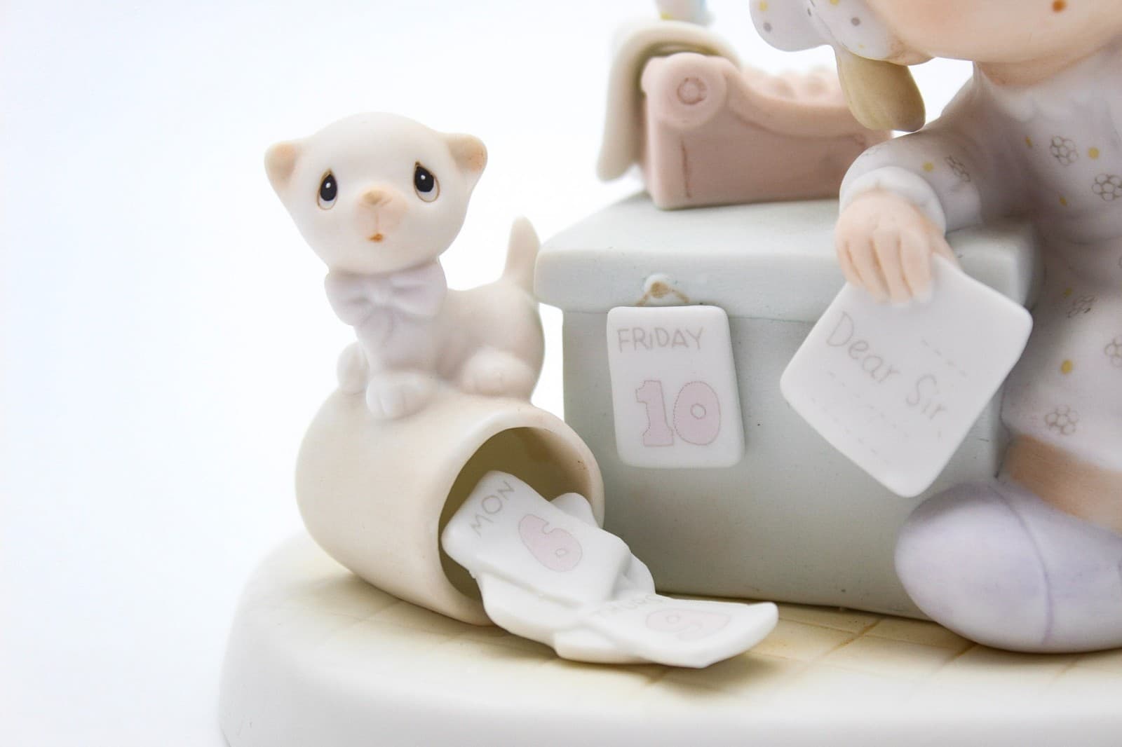 Precious Moments Praise The Lord Anyhow Enesco Porcelain Figurine 1982 - Thumbnail 7