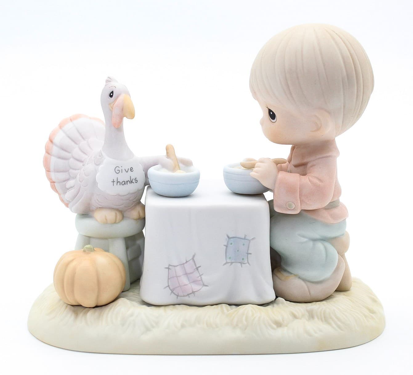 Precious Moments Thank You Lord For Everything Enesco Porcelain Figurine 1989 - Thumbnail 8