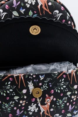 Loungefly Disney Parks Bambi Mini Backpack Black Forest Friends Embroidered New - Thumbnail 6