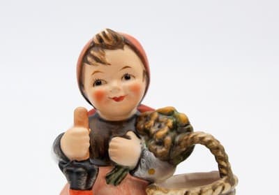 Hummel Goebel On Holiday West Germany Vintage Porcelain Figurine TMK6 Vintage - Thumbnail 2